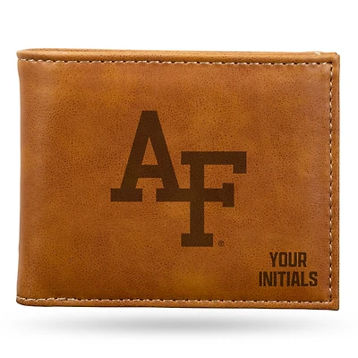 Brown Air Force Falcons Personalized Billfold Wallet
