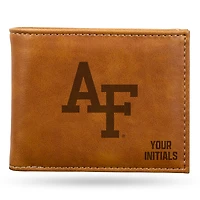 Brown Air Force Falcons Personalized Billfold Wallet