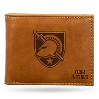 Brown Army Black Knights Personalized Billfold Wallet