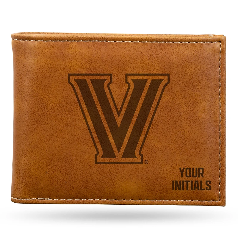 Brown Villanova Wildcats Personalized Billfold Wallet