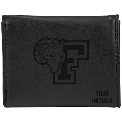 Black Fordham Rams Personalized Trifold Wallet