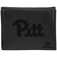 Black Pitt Panthers Personalized Trifold Wallet