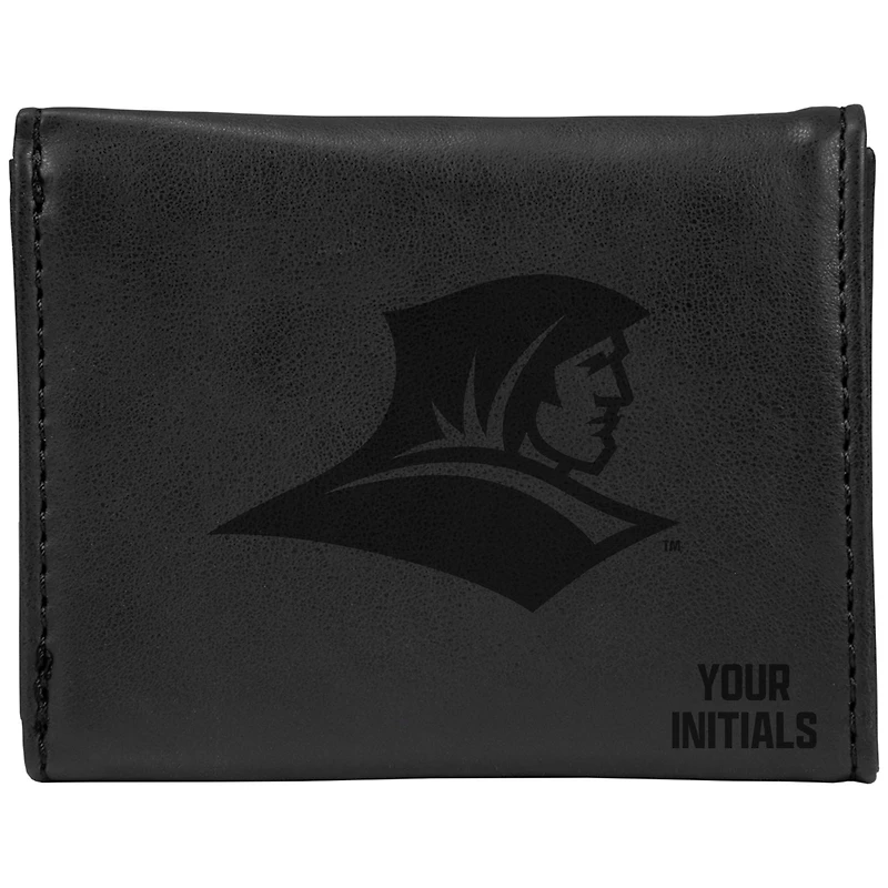Black Providence Friars Personalized Trifold Wallet