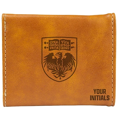 Brown UChicago Maroons Personalized Trifold Wallet