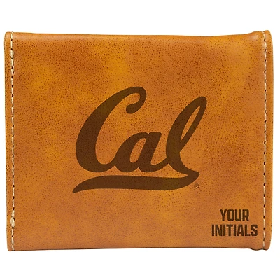 Brown Cal Bears Personalized Trifold Wallet