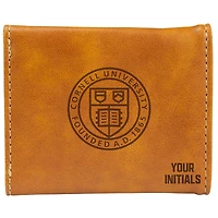 Brown Cornell Big Red Personalized Trifold Wallet