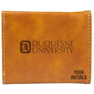 Brown Duquesne Dukes Personalized Trifold Wallet