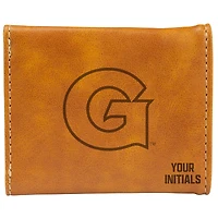 Brown Georgetown Hoyas Personalized Trifold Wallet
