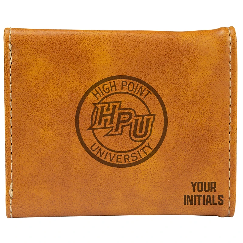 Brown High Point Panthers Personalized Trifold Wallet