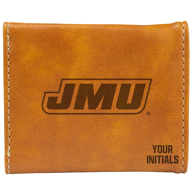 Brown James Madison Dukes Personalized Trifold Wallet