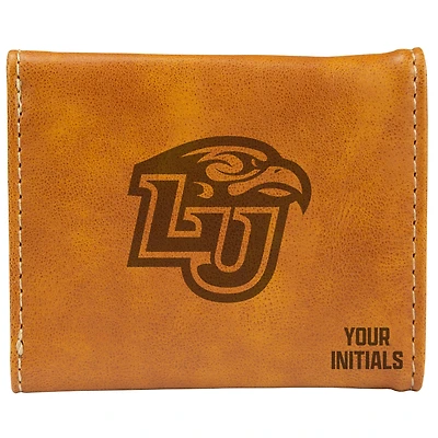 Brown Liberty Flames Personalized Trifold Wallet