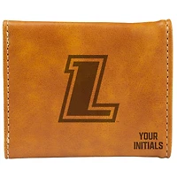 Brown Loyola Greyhounds Personalized Trifold Wallet