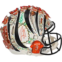 Joe Burrow Cincinnati Bengals Autographed 2022 Alternate Riddell Speed Authentic Helmet - Art by Charles Fazzino - XP14013001