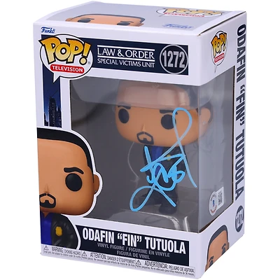 Ice-T Law & Order Autographed Odafin Tutuola #1272 Funko Pop! Vinyl Figure - Signed in Blue Ink - BAS