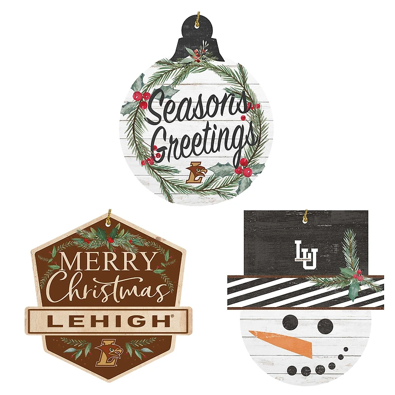 Lehigh Mountain Hawks Ornament Bundle