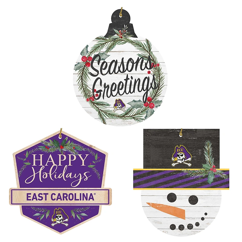 ECU Pirates Ornament Bundle