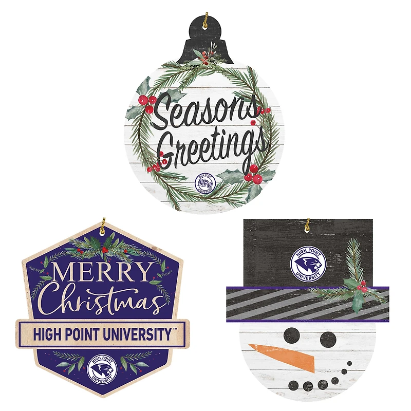 High Point Panthers Ornament Bundle