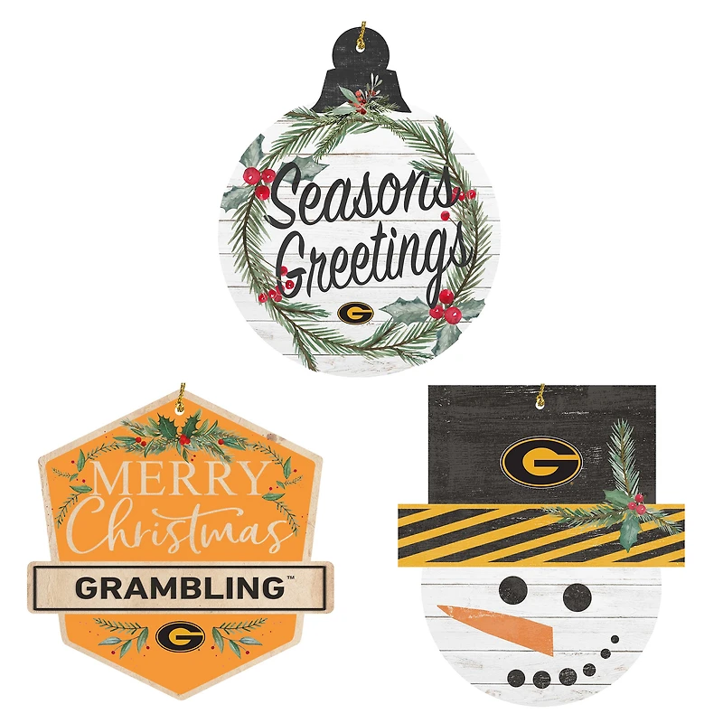 Grambling Tigers Ornament Bundle