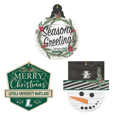 Loyola Greyhounds Ornament Bundle