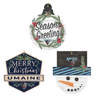 Maine Black Bears Ornament Bundle