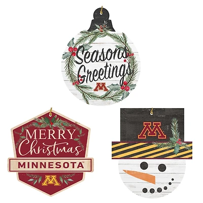 Minnesota Golden Gophers Ornament Bundle