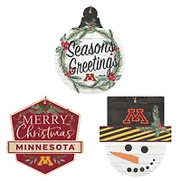 Minnesota Golden Gophers Ornament Bundle
