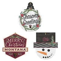 Montana Grizzlies Ornament Bundle