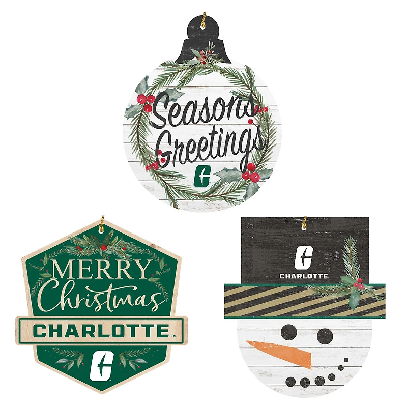 Charlotte 49ers Ornament Bundle