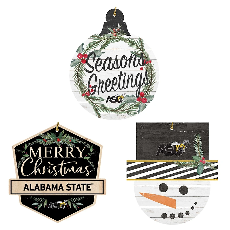 Alabama State Hornets Ornament Bundle