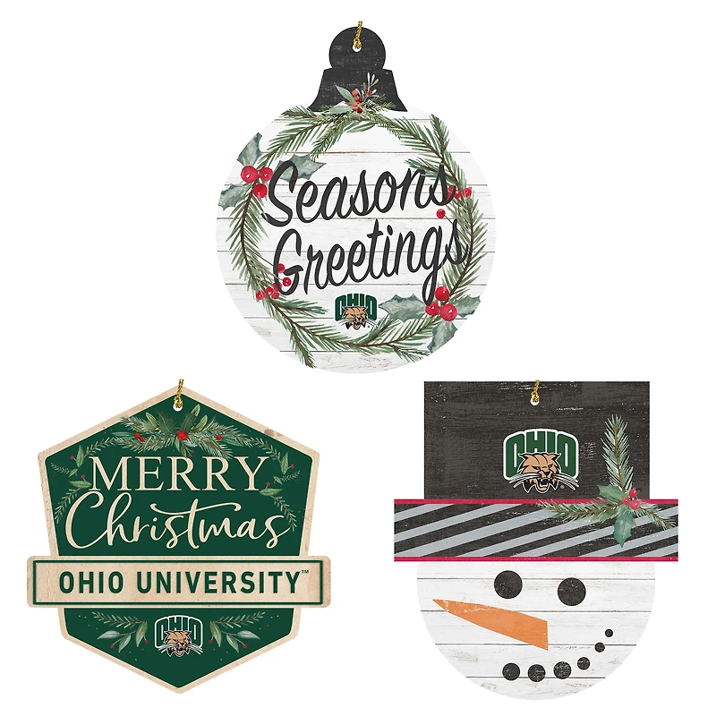 Ohio Bobcats Ornament Bundle
