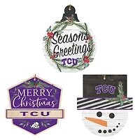 TCU Horned Frogs Ornament Bundle