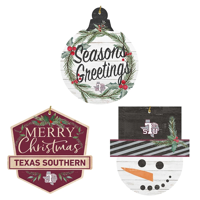 Texas Southern Tigers Ornament Bundle
