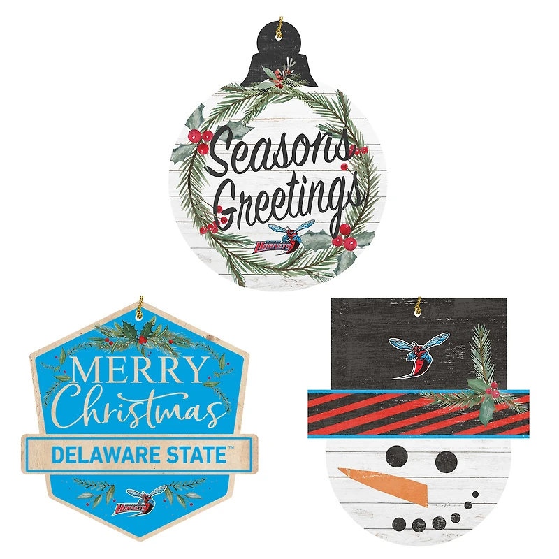 Delaware State Hornets Ornament Bundle