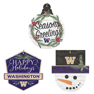 Washington Huskies Ornament Bundle