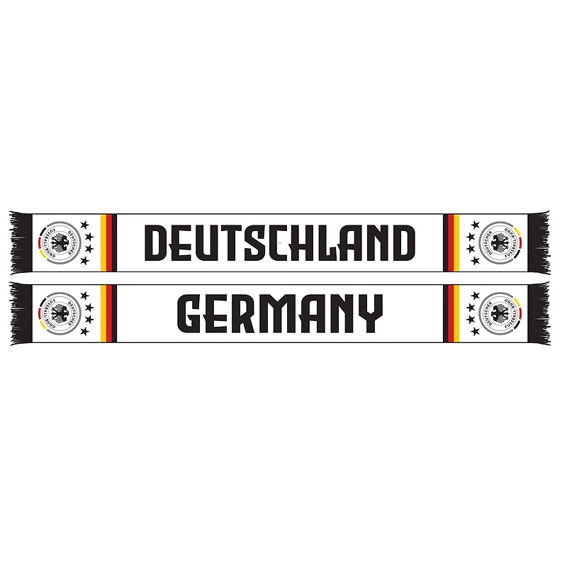 White Germany National Team Flag Knit Scarf