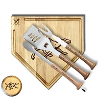 Baseball BBQ  Campbell Fighting Camels 17" Trough Silver Slugger Combo Set