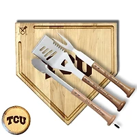Baseball BBQ  TCU Horned Frogs 17" Trough Silver Slugger Combo Set