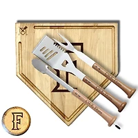 Baseball BBQ  Cal State Fullerton Titans 17" Trough Silver Slugger Combo Set