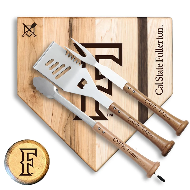Baseball BBQ  Cal State Fullerton Titans 17" Silver Slugger Combo Set