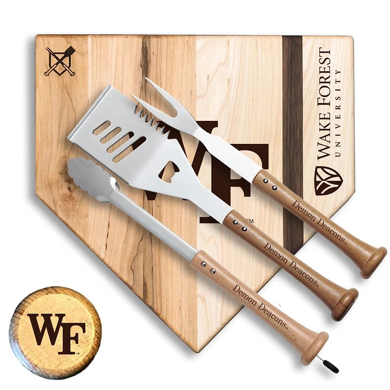 Baseball BBQ  Wake Forest Demon Deacons 17" Silver Slugger Combo Set