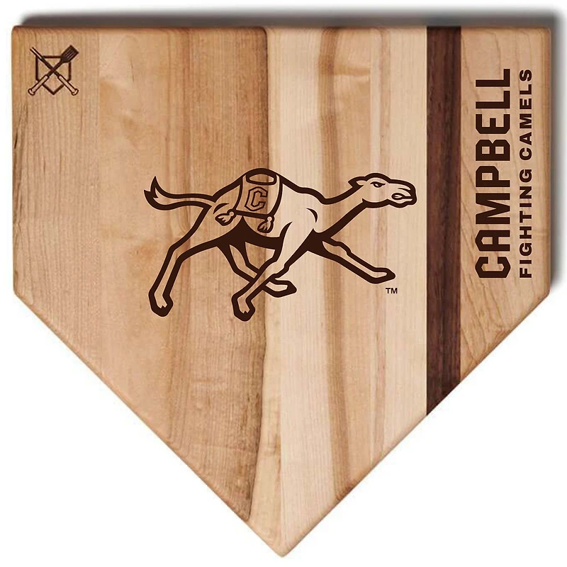 Baseball BBQ  Campbell Fighting Camels 12" x 12" Home Plate Cutting Board