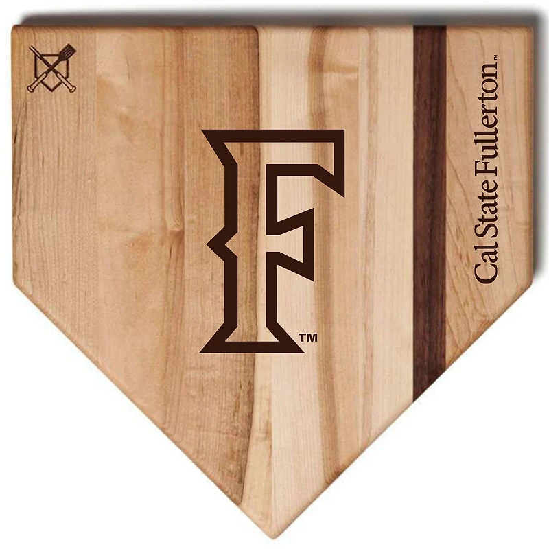 Baseball BBQ  Cal State Fullerton Titans 12" x 12" Home Plate Cutting Board