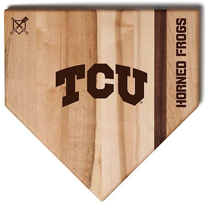 Baseball BBQ  TCU Horned Frogs 12" x 12" Home Plate Cutting Board