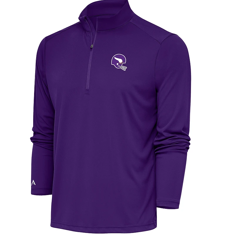 Men's Antigua  Purple Minnesota Vikings Tribute Quarter-Zip Pullover Jacket