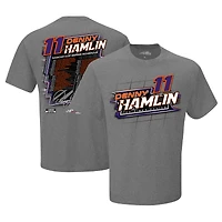 Men's Joe Gibbs Racing Team Collection  Gray Denny Hamlin  2024 Schedule T-Shirt