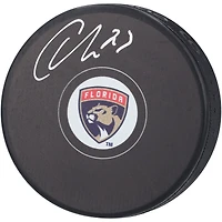 Carter Verhaeghe Florida Panthers Autographed Hockey Puck