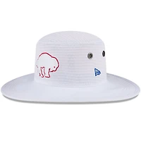 Men's New Era White Buffalo Bills 2024 NFL Training Camp Panama Bucket Hat