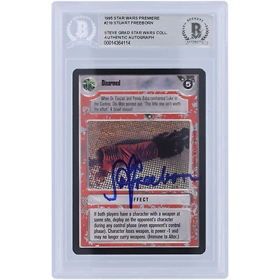 Stuart Freeborn Star Wars Autographed 1995 CCG #210 BAS Authenticated Card