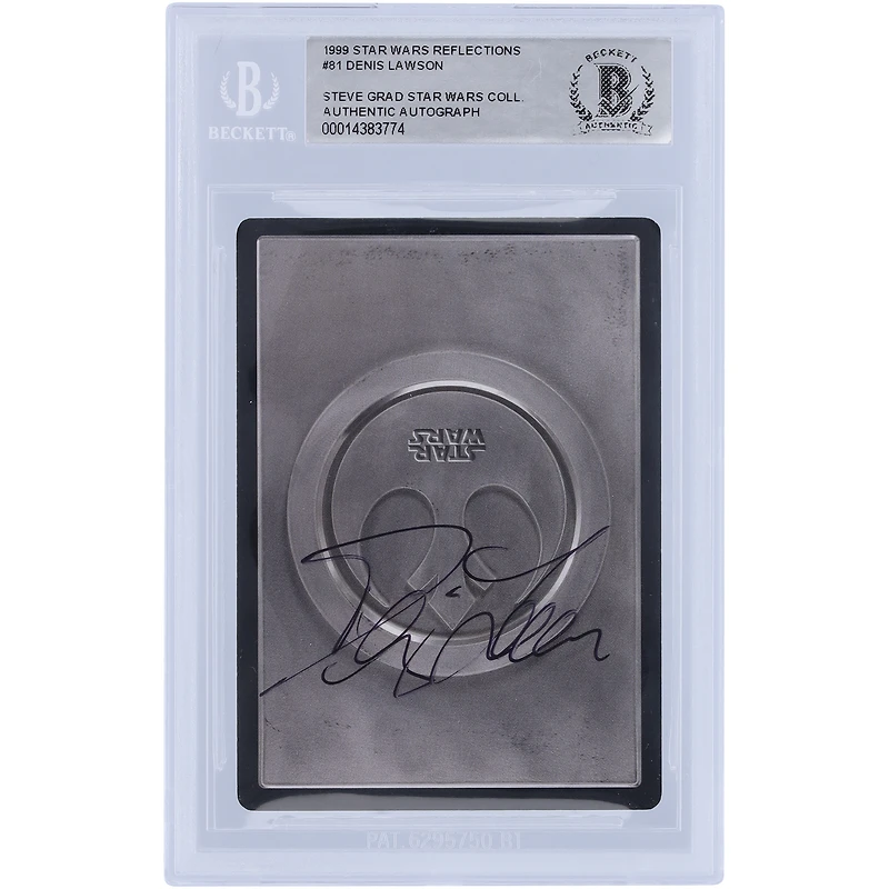Denis Lawson Star Wars Autographed 1999 CCG Reflections #81 BGS Authenticated Card