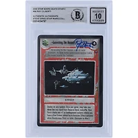Ray Gilberti Star Wars Autographed 2000 CCG Death Star II #96 BGS Authenticated 10 Card